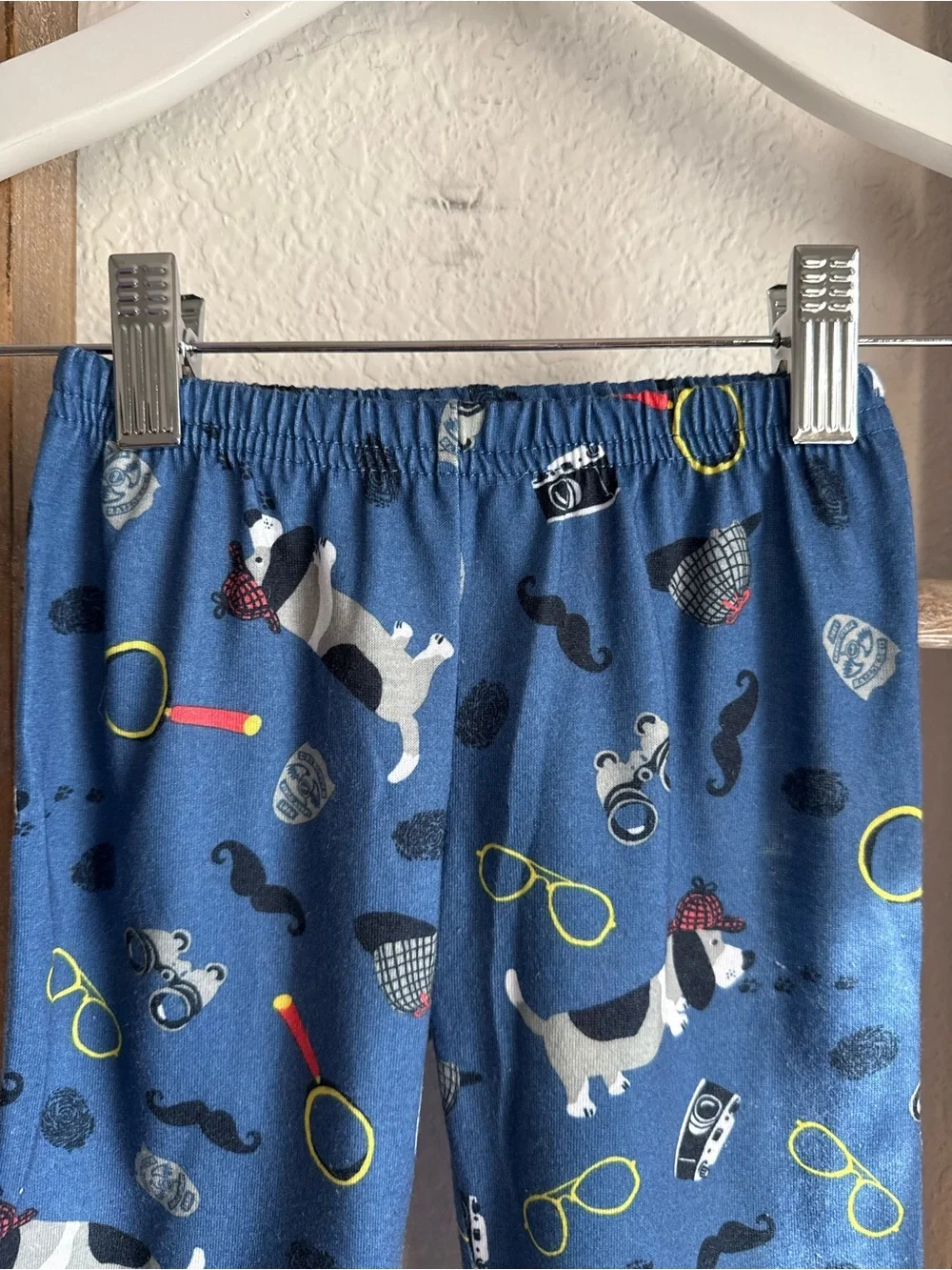 Carters Graphic Super Agent Dog Pajama Set baby boy sz: 12M